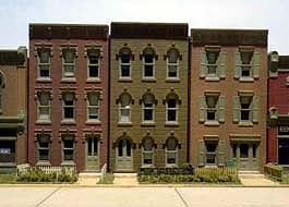 Picture of Design Preservation Models DPM11400 HO Scale Townhouse Flats & 3 Fronts