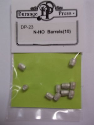 Durango Press DRP023 N-HO Scale Small Wood Barrel - Pack of 10