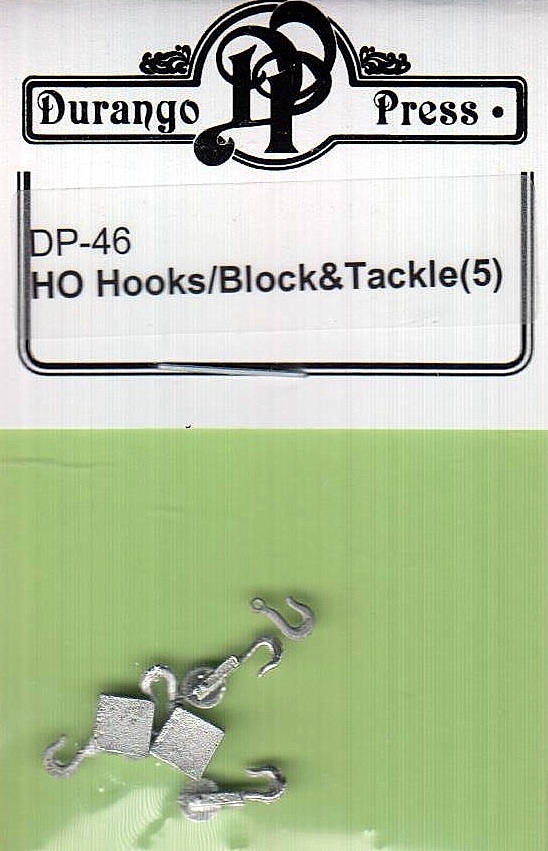 Durango Press DRP046 HO Scale Hooks - Block & Tackle