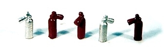 Durango Press DRP085 HO Scale Fire Extinguishers  5 per Pack