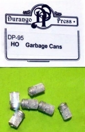 Durango Press DRP095 HO Scale Garbage Cans - 8 per Pack