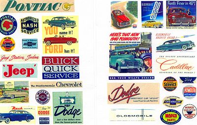 Picture of JL Innovative Design JLI247 1940s-1950s Vintage Auto Posters & Signs