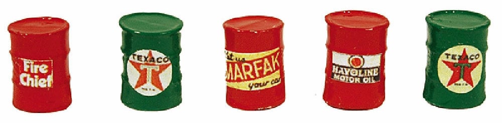 JLI562 Custom Oil Barrel Texaco, Red & Green