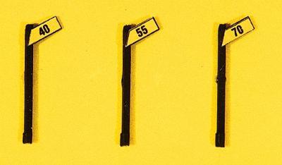 Angled High Speed Right Way of Signs, 3 per Pack
