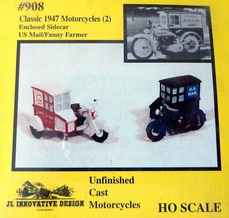 JLI908 1947 Motorcycles Enclosed Sidecar