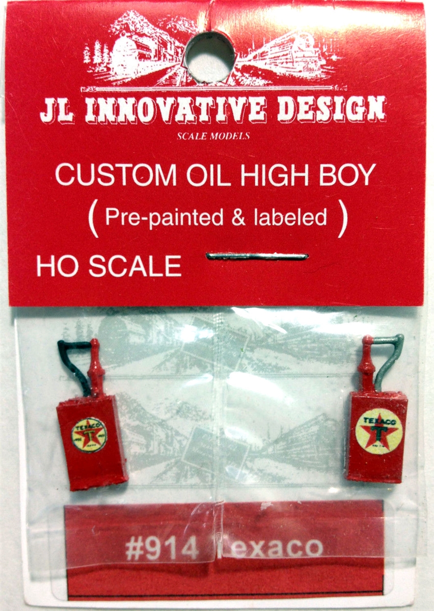 JLI914 Texaco Brand Logos Oil Highboys, 2 per Pack