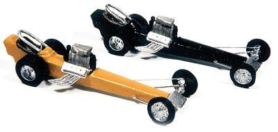 JLI921 Vintage Dragster Model Railroad Vehicle - 2 per Pack