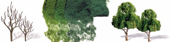 JTT Scenery JTT92024 2.5-4 in. Professional Tree Kit Sycamore Trees - 10 per Pack