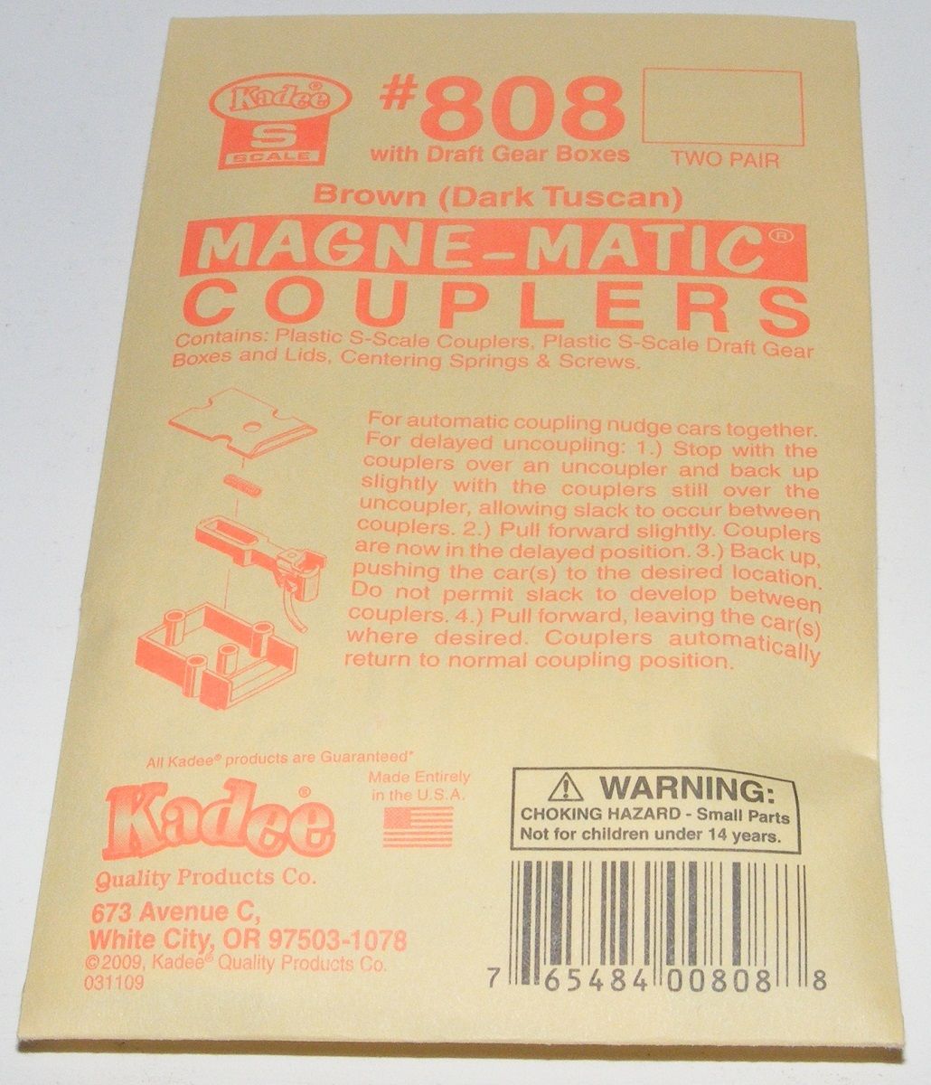 KAD808 Magna Matic Couplers, Dark Brown