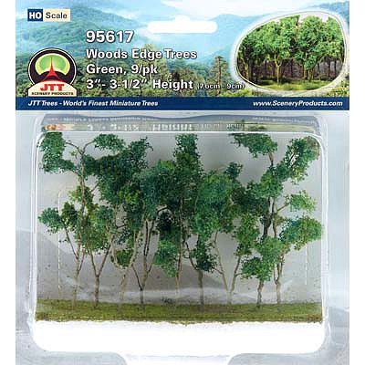 JTT95617 Ho Scale Woods Edge Trees - Pack of 9