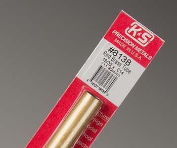 K & S8138 0.46 x 12 in. OD Brass Tube