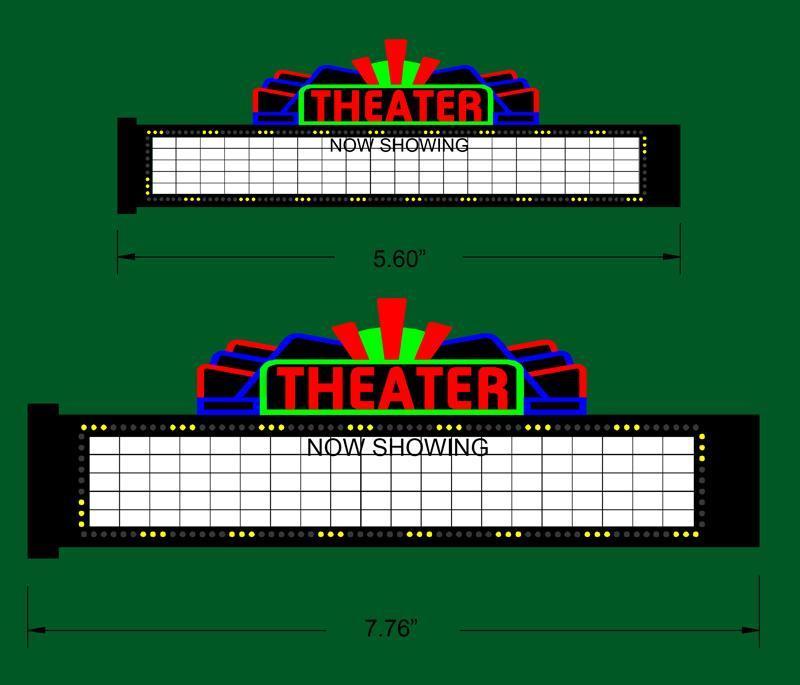 MIE1181 S & O Scales Large Theatre Sign -  Miller Engineering