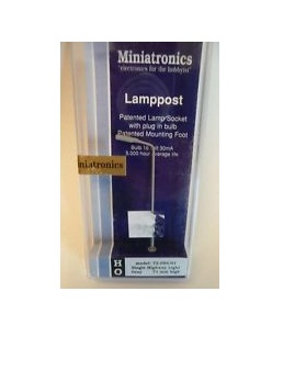 Minatronics MNT7208601 HO Scale Single Highway Light, grey