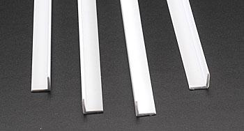 0.37 in. AFS-12 Fineline Styrene Angles - Pack of 4