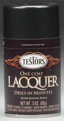 Heartland Hobby TES1832MT 3 oz Lacquer Spray Blazing - Black