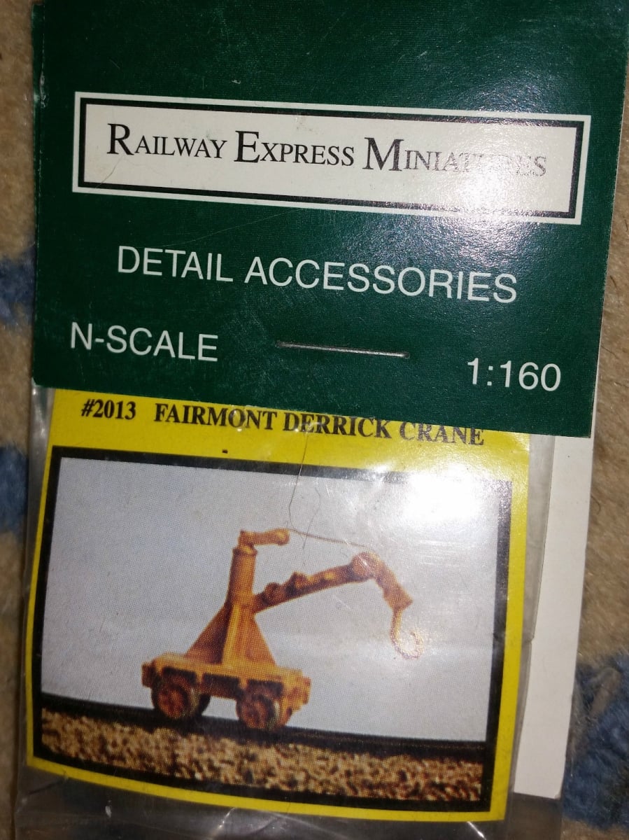 Railway Express Miniatures REM2013 N Fairmont Derrick Crane Kit