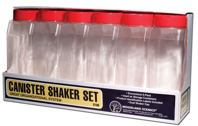 WOO199 32 oz Canister Shaker Set - Pack of 6