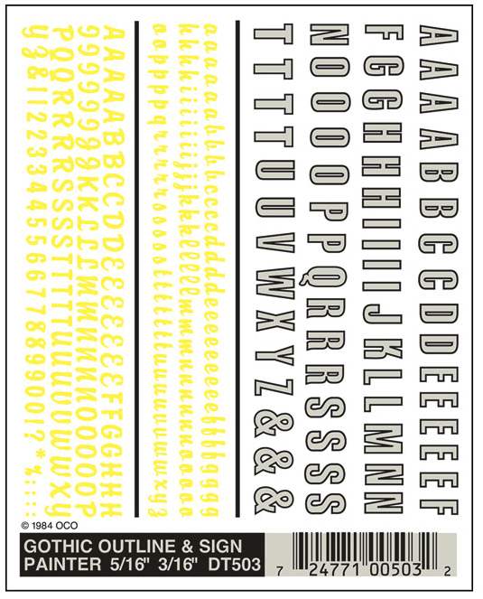 WOO503 Gothic Outline & Sign Painter