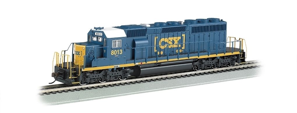 BAC67202 HO SD40-2 Diesel Locomotive Train - Dark Future