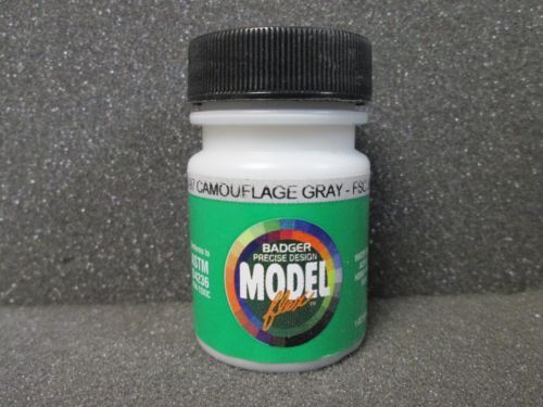 Picture of Badger BAD1697 1 oz Modelflex Military Color Acrylic Paint Bottle - Camouflage Grey