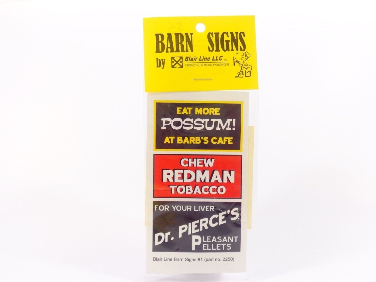 BLR2250 HO Gauge Barn Signs No.1