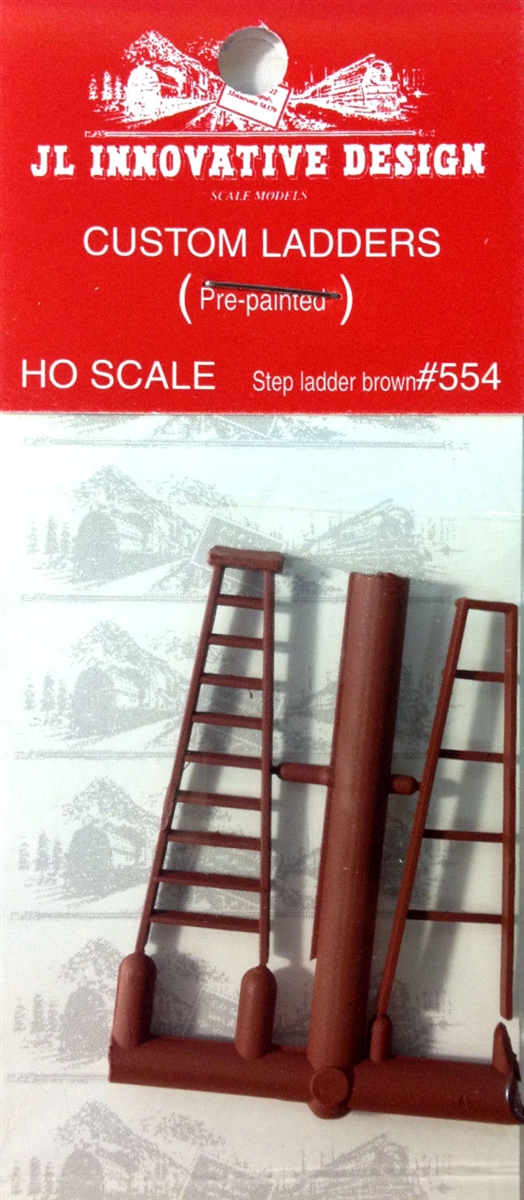 JLI554 Custom Step Ladder, Brown