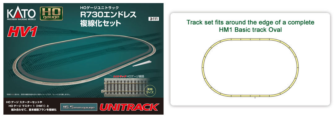 HO Scale HV1 Outer Track Oval