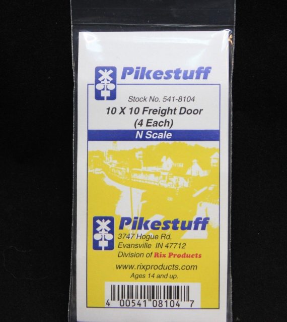10 x 10 in. Freight Door, N Scale - 4 Piece