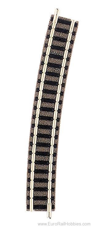 FLM9136 15 deg N Scale R4 N Scale Curved Rail Track