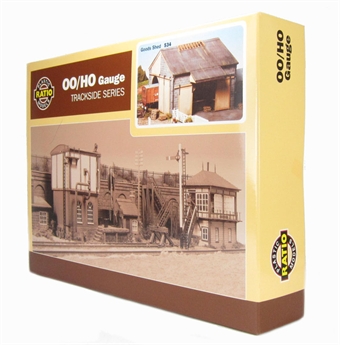 RAT534 HO Scale Stone Goods Shed