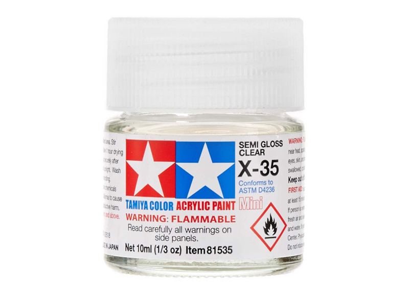 TAM81535 10 ml X-35 Mini Semi Gloss Clear Bottle
