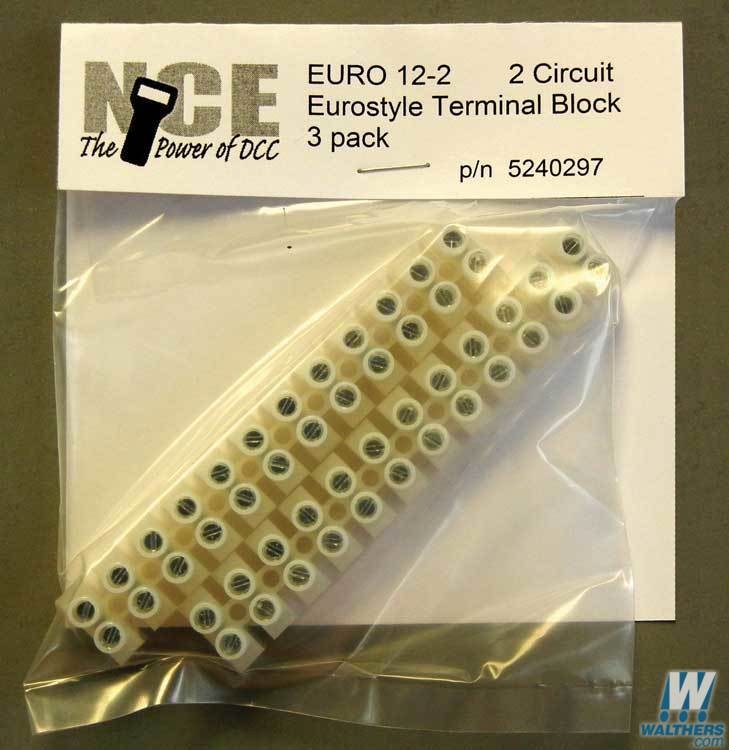 0297 12-Circuit Eurostyle Terminal Strips, Pack of 2