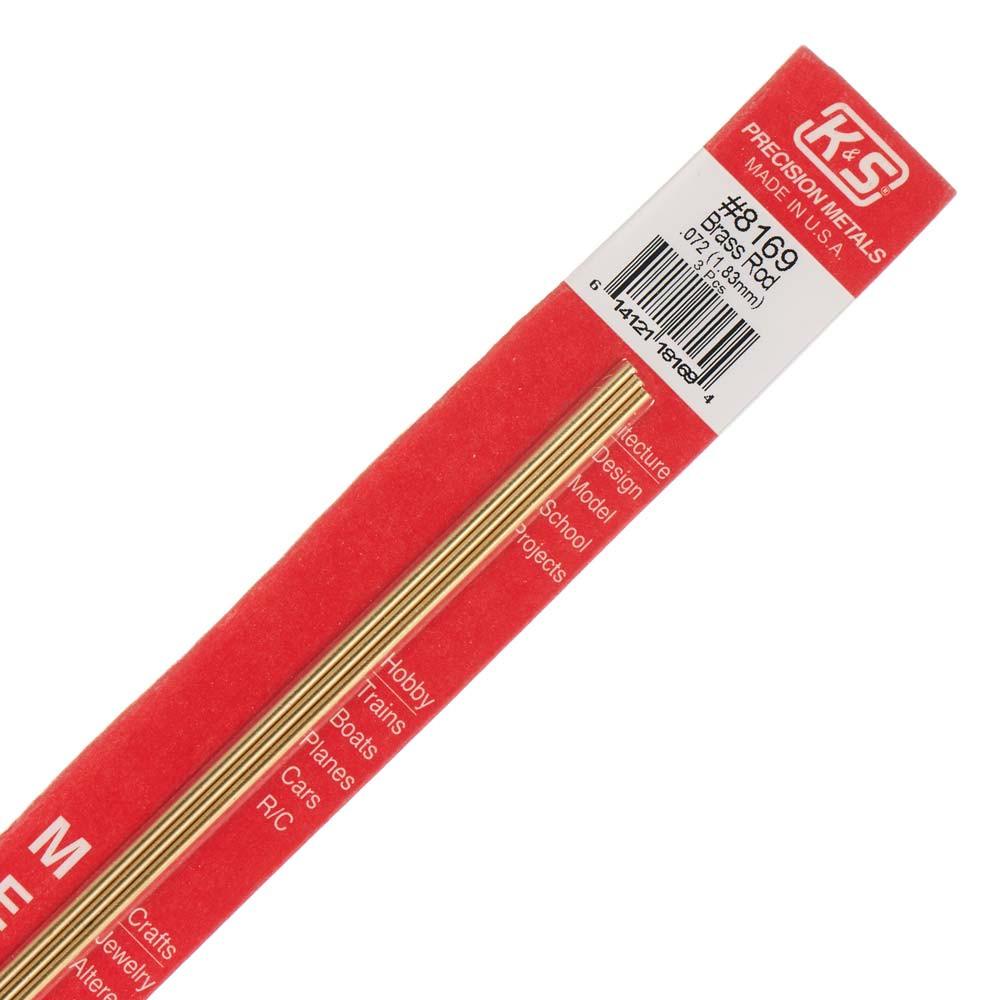 K-S8169 0.07 in. Solid Brass Rod