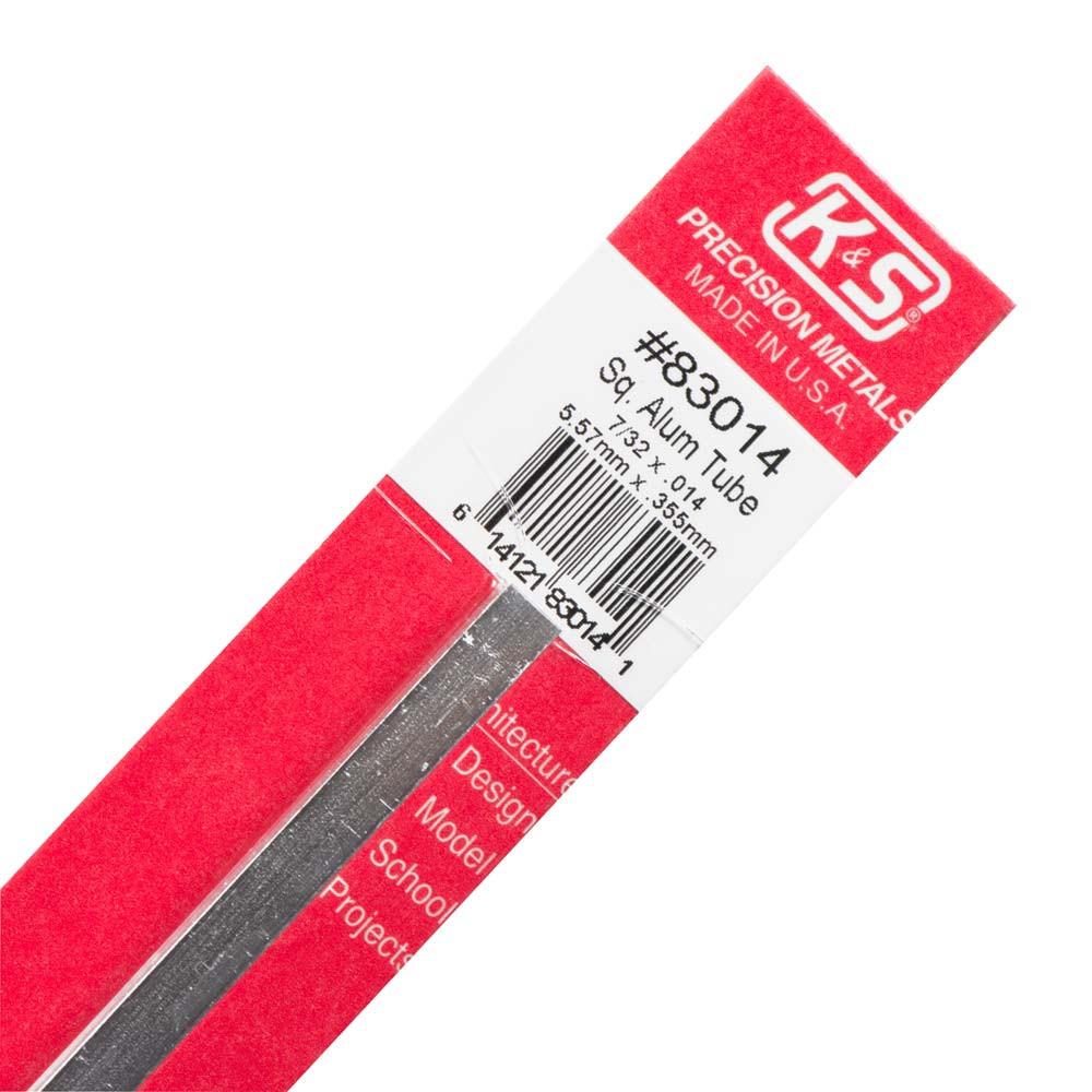 K-S83014 Square Aluminum Tube - 0.22 x 0.01 in.