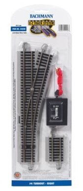 BAC44558 E-Z Command Turnout Right Track -  BACHMANN