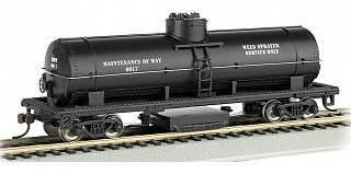 BAC16301 Ho Scale MOW Track Clean Tank, Black