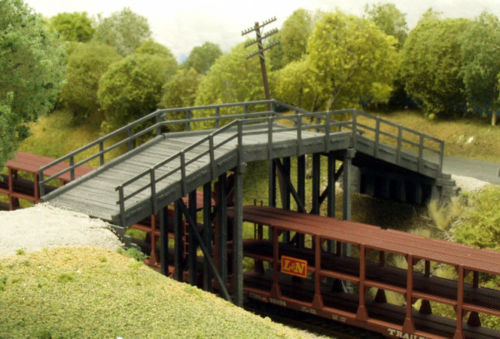 RIX200 Ho Rural Timber Overpass Kit