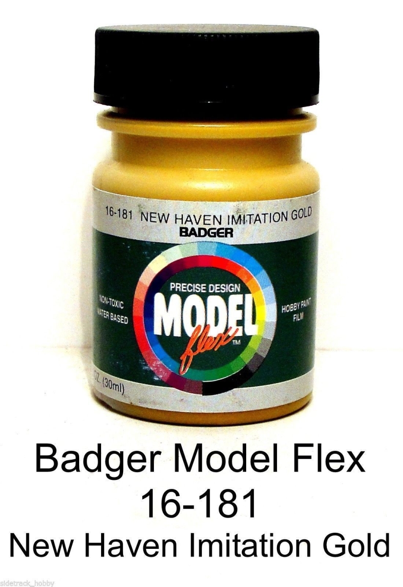 Picture of Badger Airbrush BAD16181 New Haven Imitation Gold Acrylic Paint Bottle&#44; Gold