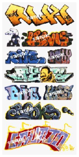 BLR1245 Graffiti Decals - Mega Set