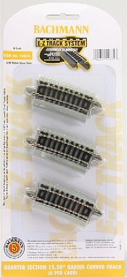 Picture of Bachmann BAC44834 15.5 in. Quarter Section Radius 6 Curved Track