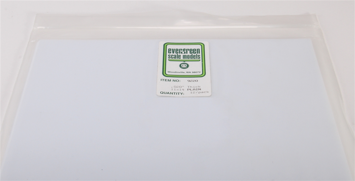 EVG9220 0.02 in. Large Plain Sheets