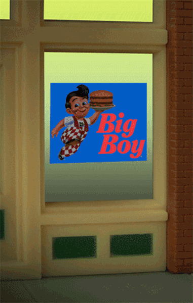 MIE9080 HO & O Big Boy Window Sign