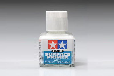 TAM87096 40 ml Liquid Surface Primer Model Acrylic Paint, White