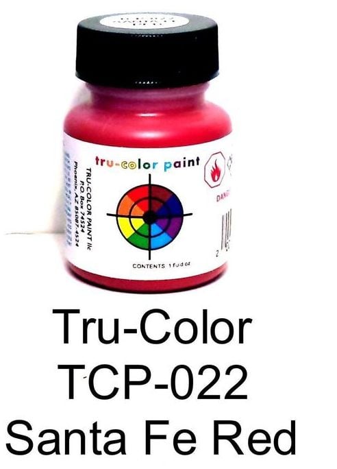 1 oz Santa Fe Red Railroad Color Acrylic Paint