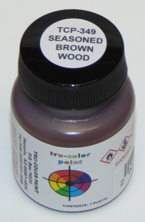 TCP349 Seasoned Acrylic Paint, Brown Wood