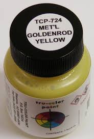 TCP724 High Gloss Metallic Goldenrod Yellow 1 oz Paint