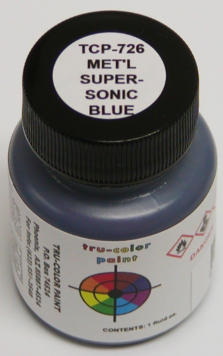 High Gloss Metallic Supersonic Blue Paint - Blue