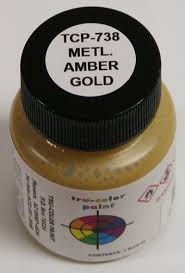 TCP738 High Gloss Metallic Amber Gold 1 oz Paint