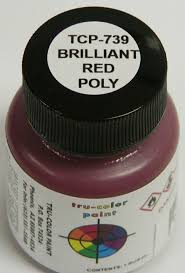 TCP739 High Gloss Brilliant Red Poly 1 oz Paint