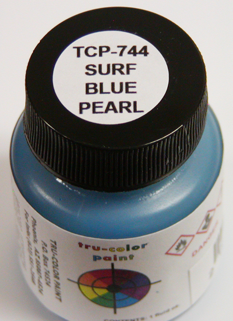 TCP744 High Gloss Surf Blue Pearlescent 1 oz Paint